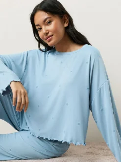 Next Heart Soft Long Sleeve Pyjamas^Women Pyjamas|Nightwear