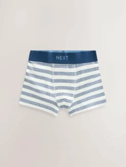 Next Blue Stars & Stripes Junior Pattern Trunks 5 Pack (1.5-16yrs)^BOY Underwear