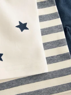 Next Blue Stars and Stripes Trunks 10 Pack (1.5-16yrs)^BOY Underwear