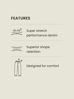 New Next Blue Straight Fit Motionflex Jeans