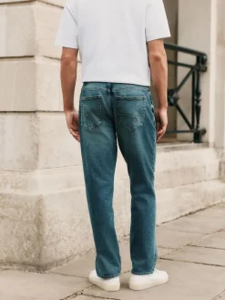 Hot Next Straight Fit Signature Brushed Cosy Denim Jeans With Wool Blue