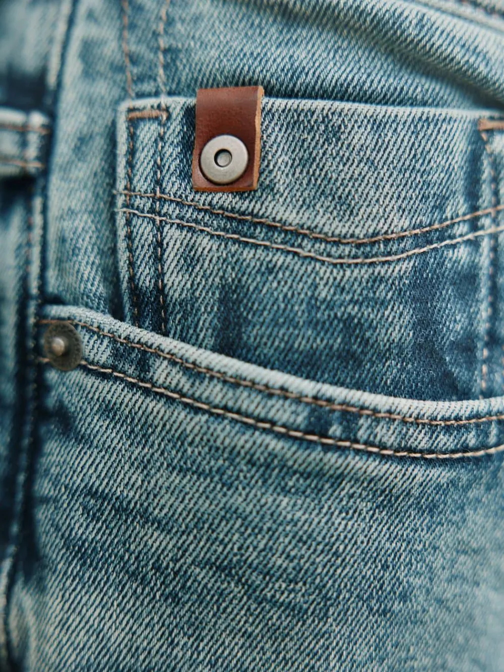 Hot Next Straight Fit Signature Brushed Cosy Denim Jeans With Wool Blue