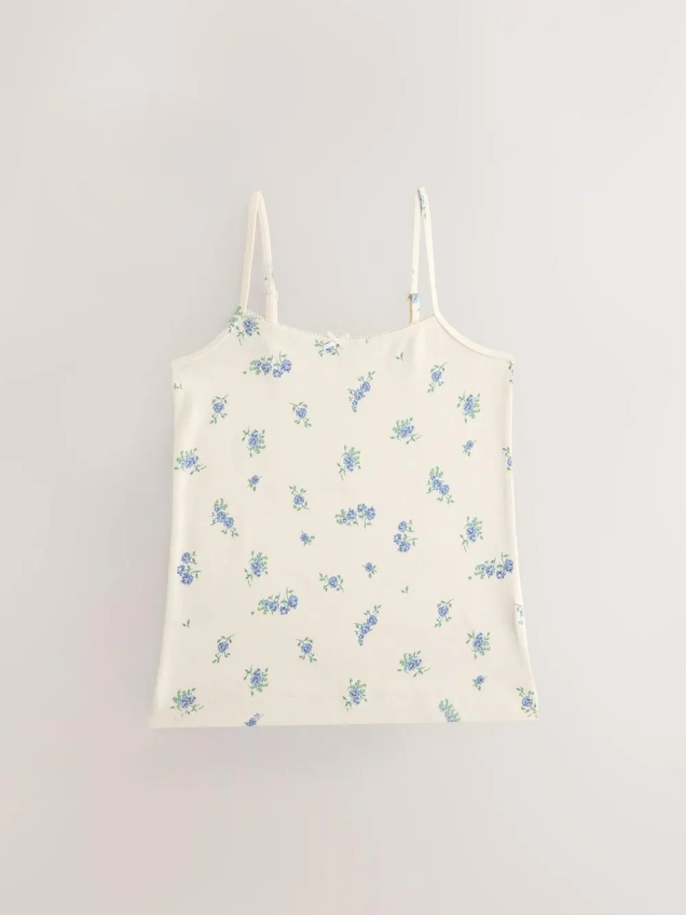 Next Strappy Printed Cami Vests 3 Pack (1.5-16yrs) Blue