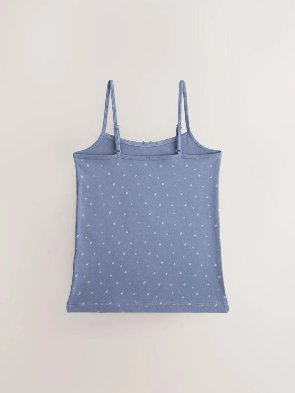 Next Strappy Printed Cami Vests 3 Pack (1.5-16yrs) Blue