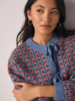 Next Supersoft Tie Front Knitted Cardigan^Women Knitwear|Knitwear