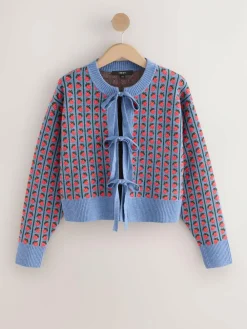 Next Supersoft Tie Front Knitted Cardigan^Women Knitwear|Knitwear