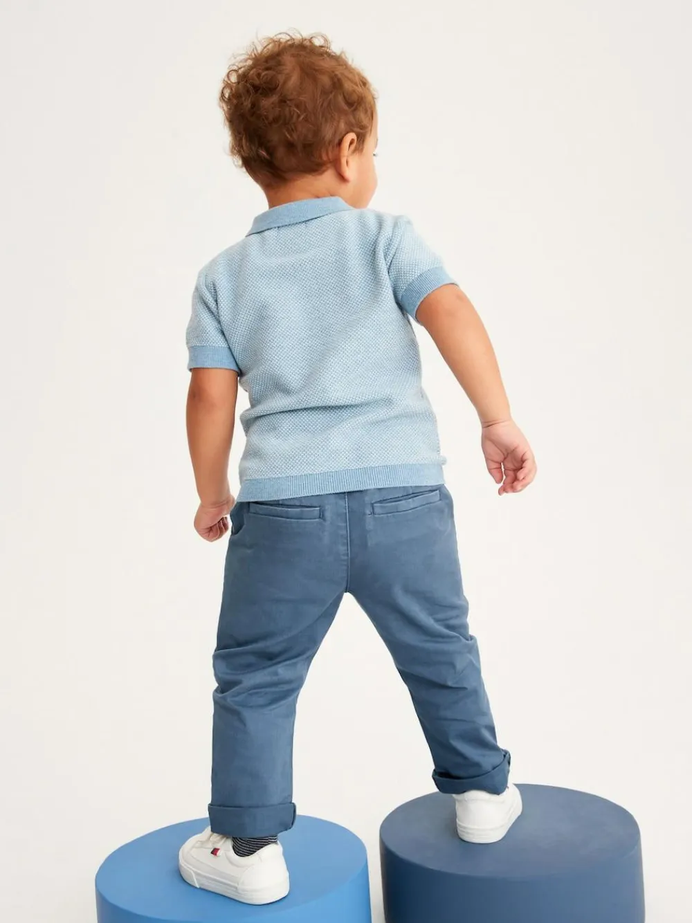 Next Blue Stretch Chino Trousers (3mths-7yrs)^BOY Baby Winter Clothing|Pants & Leggings