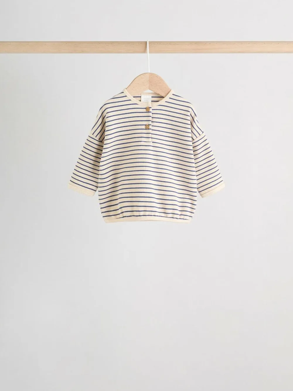 Clearance Next Baby Long Sleeve T-Shirts 4 Pack (0mths-2yrs) Blue Stripe