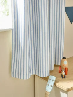 Sale Next Eyelet Blackout Curtains Blue Stripe