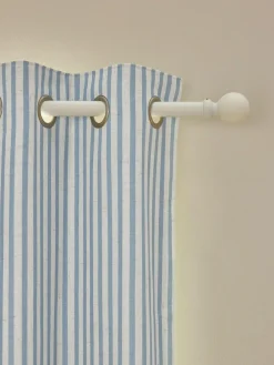 Sale Next Eyelet Blackout Curtains Blue Stripe