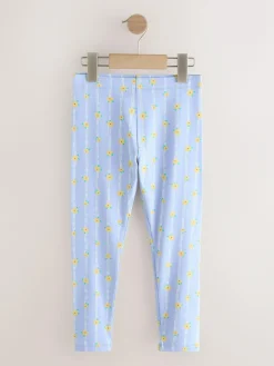 Sale Next Blue Stripe Flower Leggings (3-16yrs)
