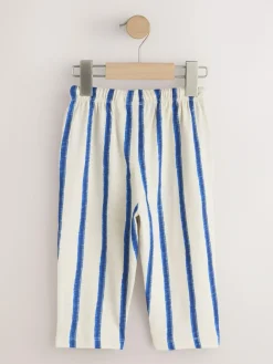 Next Stripe Joggers 3 Pack (3mths-7yrs) Blue