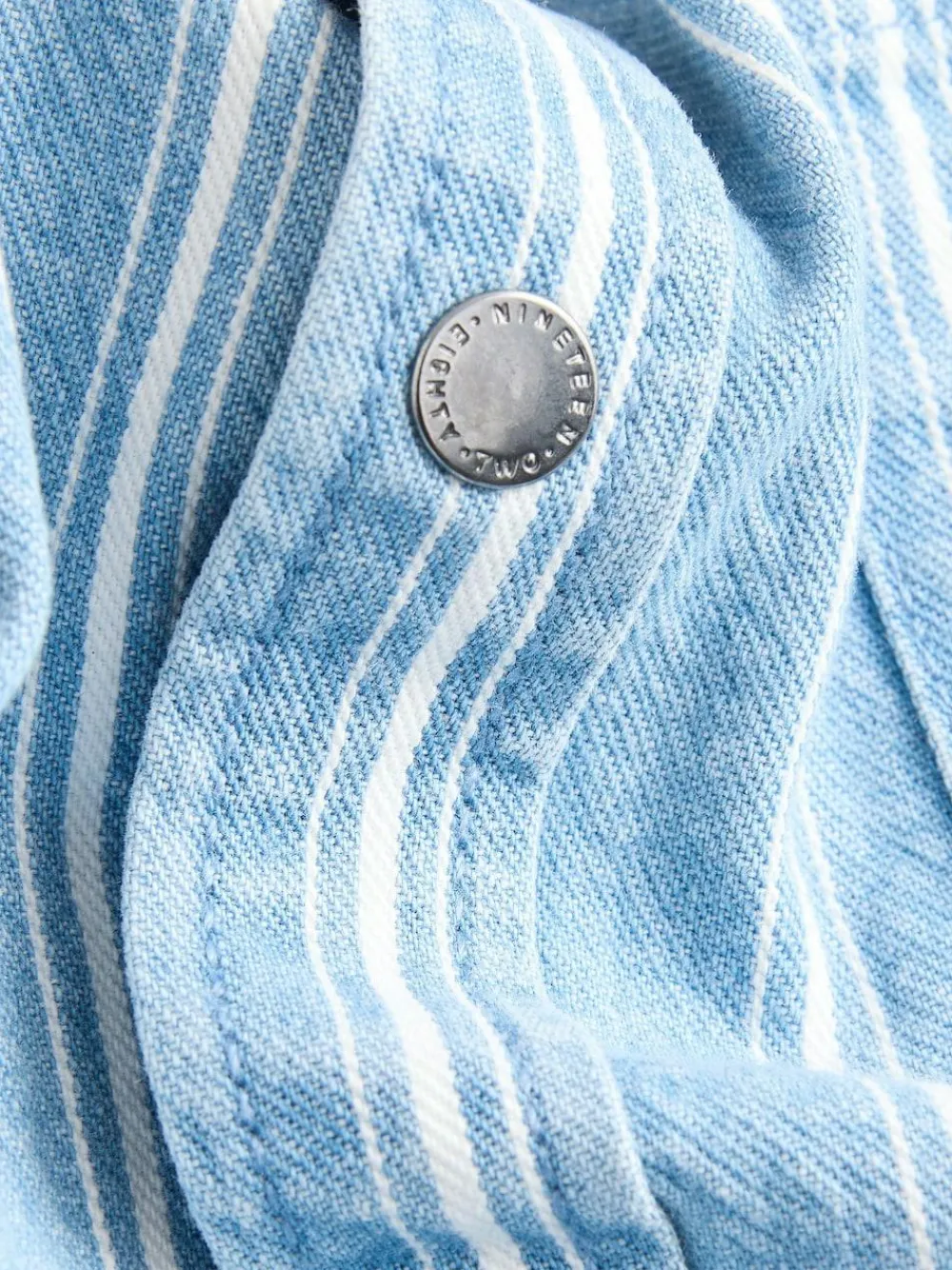 Next Blue Stripe Long Sleeve Denim Shirt (3mths-7yrs)^BOY Suits & Vest|Shirts