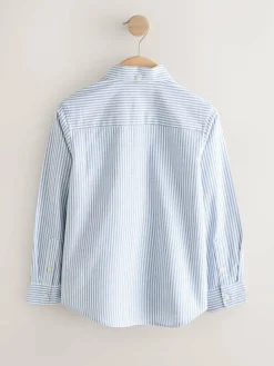 Next Blue Stripe Single Oxford Shirt (3-16yrs)