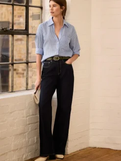 Next Soft Relaxed Long Sleeve V Neck Shirt^Women Blouses & Shirts