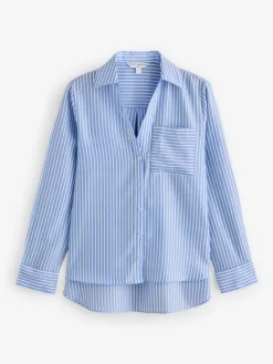 Next Soft Relaxed Long Sleeve V Neck Shirt^Women Blouses & Shirts