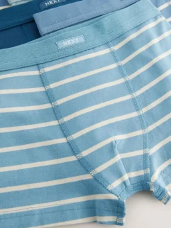 Hot Next Blue Stripe Soft Waistband Trunks 7 Pack (2-16yrs)