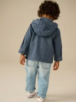 Next Blue Stripe Zip Through Hoodie (3mths-7yrs)^BOY Suits & Vest