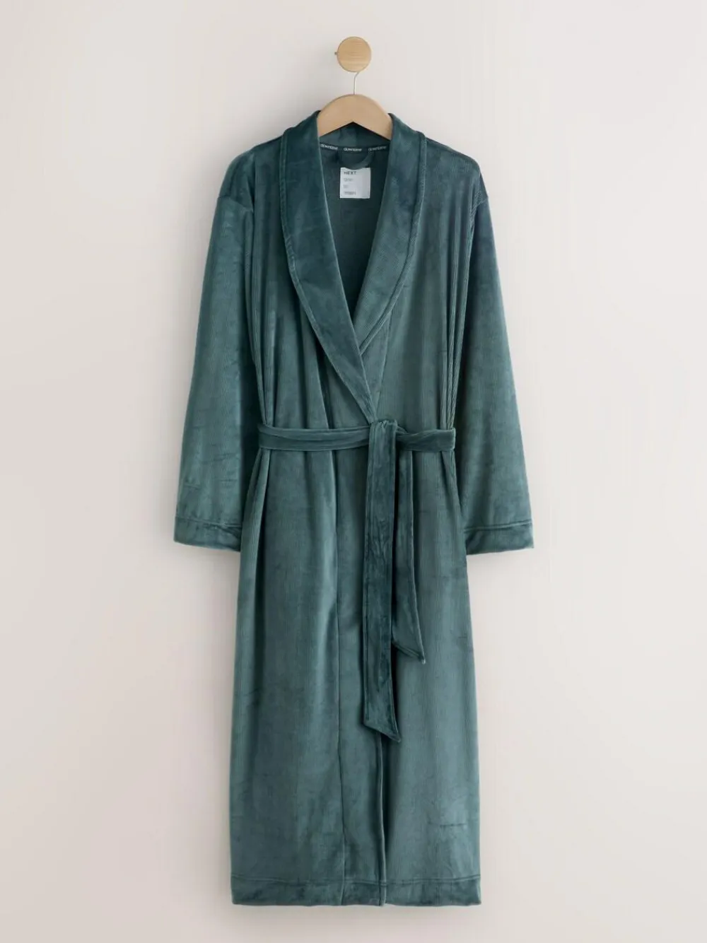 Clearance Next Studio Cosy Ribbed Dressing Gown Blue