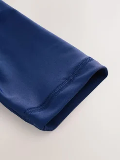 Best Next Blue Sunsafe Rash Vest and Swim Shorts Set (3mths-7yrs)