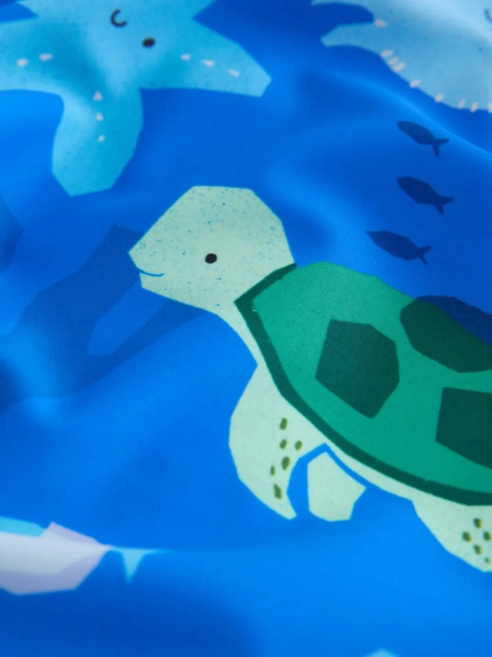 Online Next Sunsafe Swimsuit and Hat Set (3mths-7yrs) Blue