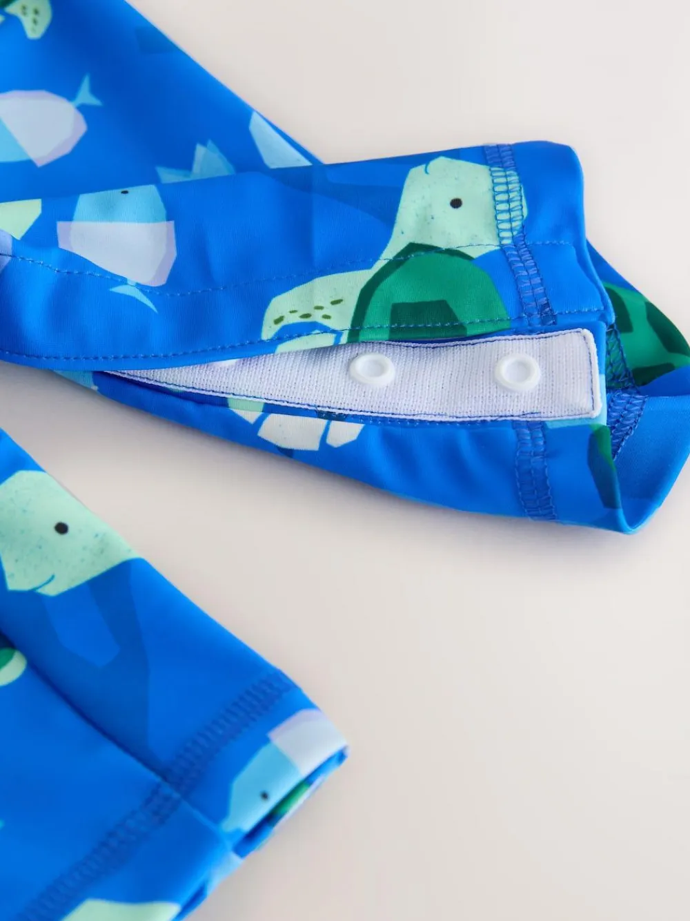 Online Next Sunsafe Swimsuit and Hat Set (3mths-7yrs) Blue