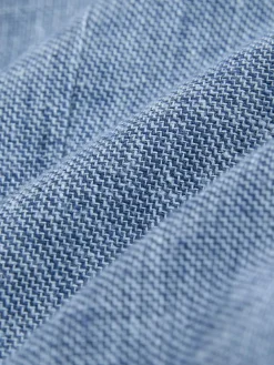 Next Tailored Fit Linen Blend Texture Suit Jacket^ Blue Suits