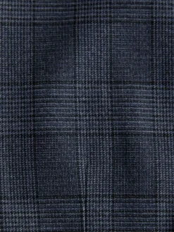 Sale Next Blue Tailored Fit Trimmed Check Suit Waistcoat