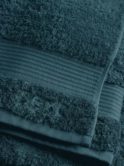 Next Blue Teal Dark Egyptian Cotton Towel^ Towels & Bathmats