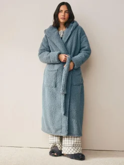Next Teddy Dressing Gown Blue