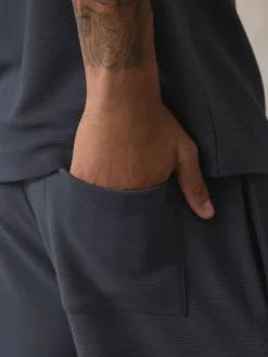 New Next TENCEL™ Modal Blend Short Sleeve Pyjamas Set Blue