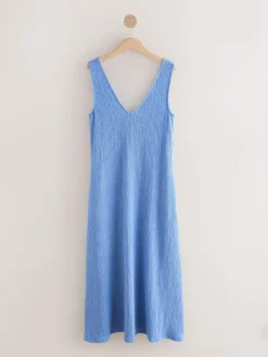 Next Textured Jersey Slip Dress^Women Dresses|Midi Dresses