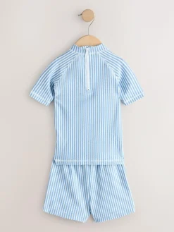 Next Textured Rash Vest and Swim Shorts Set (3mths-7yrs)^BOY Swimwear|Swimwear