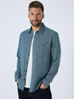 Sale Next Textured Shacket Overshirt Blue