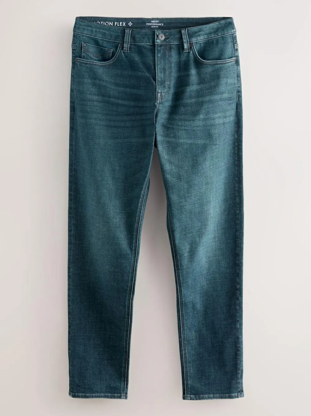 Next Blue Tint Slim Fit Motionflex Jeans^ Jeans|Jeans