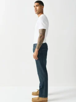 Next Blue Tint Straight Fit Motionflex Jeans^ Jeans|Jeans