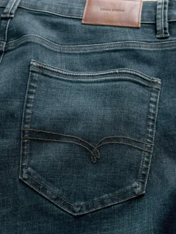 Next Blue Tint Straight Fit Motionflex Jeans^ Jeans|Jeans