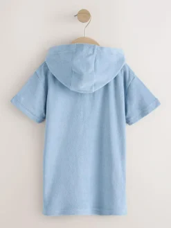 Next Blue Towelling Zip Through Cover-Up (3mths-7yrs)^BOY Swimwear|Swimwear