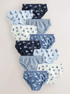 Hot Next Briefs 10 Pack (1.5-10yrs) Blue Transport