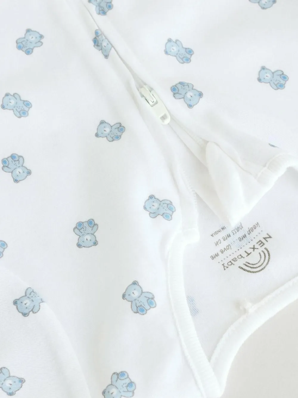Next Blue Two Way Zip Baby Rompers 3 Pack (0mths-3yrs)^ Rompers & Overalls