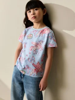 Next Blue Unicorn T-Shirt (3-16yrs)^ Nightwear|T-Shirts