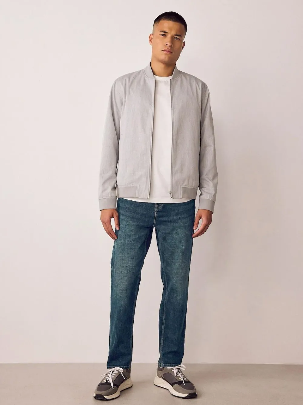 Next Regular Tapered Fit Authentic Stretch Denim Jeans^ Jeans|Jeans