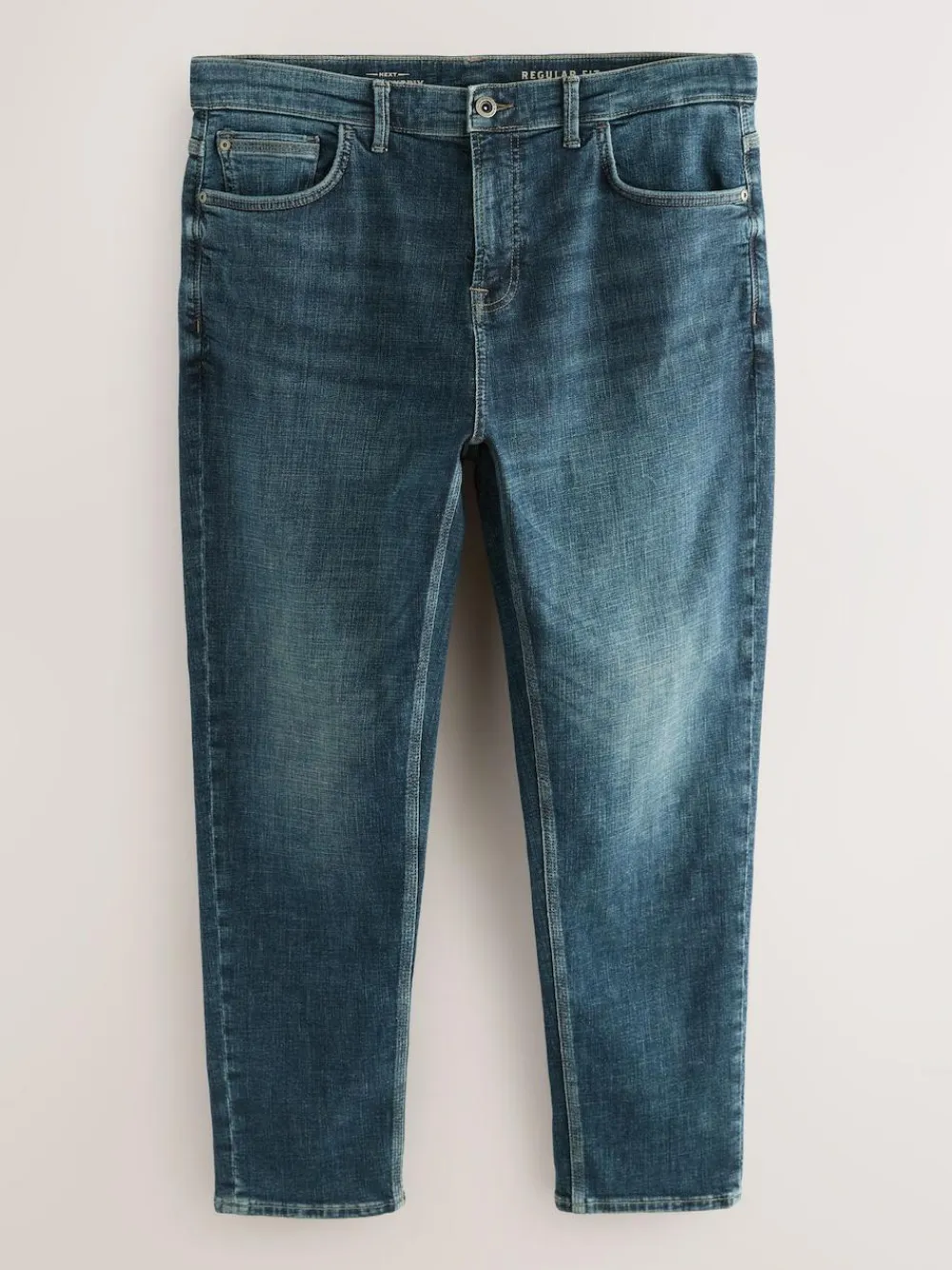 Next Regular Tapered Fit Authentic Stretch Denim Jeans^ Jeans|Jeans
