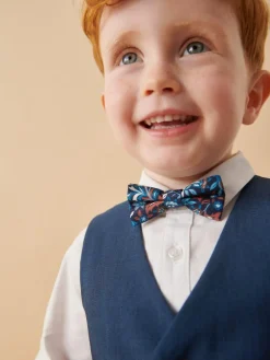 Next Blue Waistcoat, Shirt, Trousers & Bowtie Set (3mths-9yrs)^BOY Sets & Co-Ords|Sets & Co-Ords