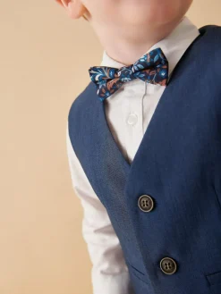 Next Blue Waistcoat, Shirt, Trousers & Bowtie Set (3mths-9yrs)^BOY Sets & Co-Ords|Sets & Co-Ords