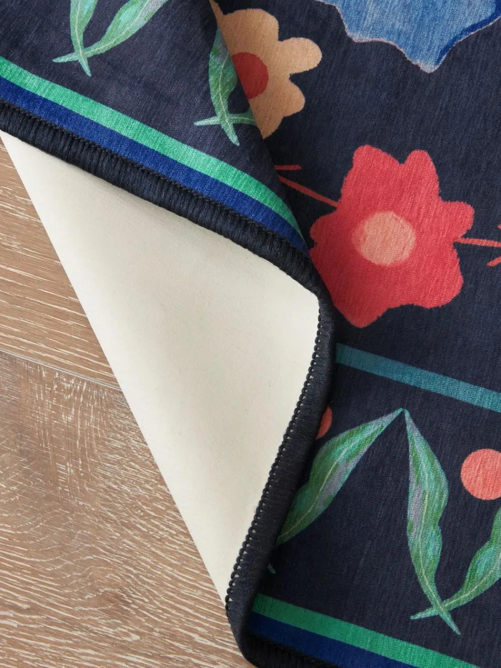 Discount Next Blue Washable Bettie Floral Rug