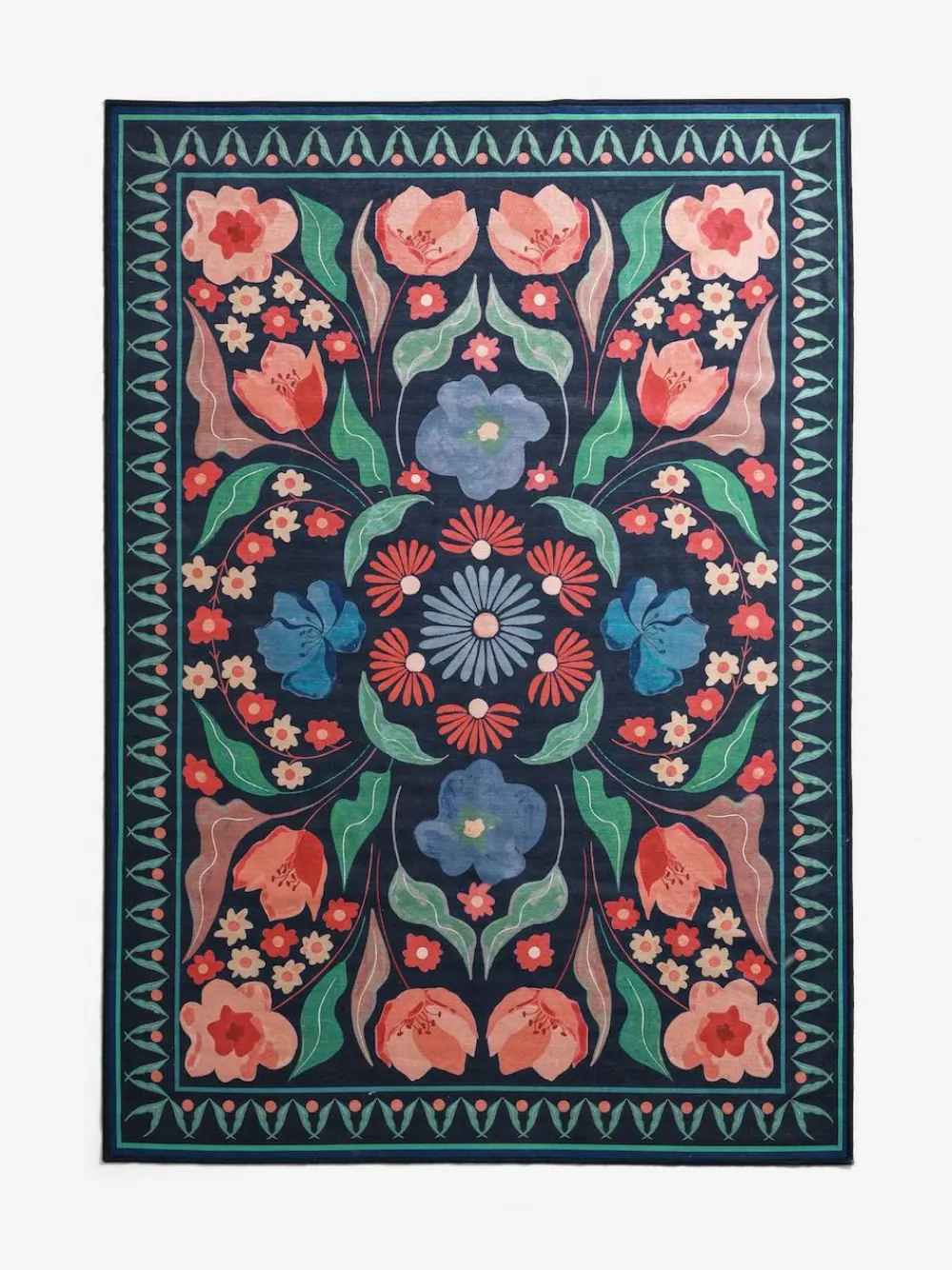 Discount Next Blue Washable Bettie Floral Rug