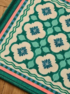 Next Blue Washable Bright Tile Doormat^ Rugs & Runners