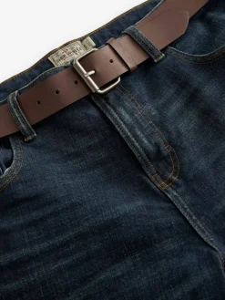 Next Straight Fit Belted Authentic Jeans^ Jeans|Jeans