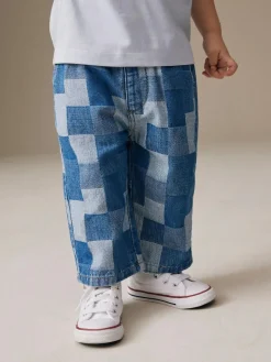 Next Blue Wide Leg Jeans (3mths-7yrs)